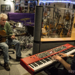 Tom Rush in session with Matt Nakoa | © Neil Eckstein, All rights reserved.